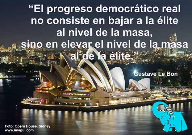 Una Enseñanza de Gustave Le Bon sobre La Democracia, en la Frase del Día.